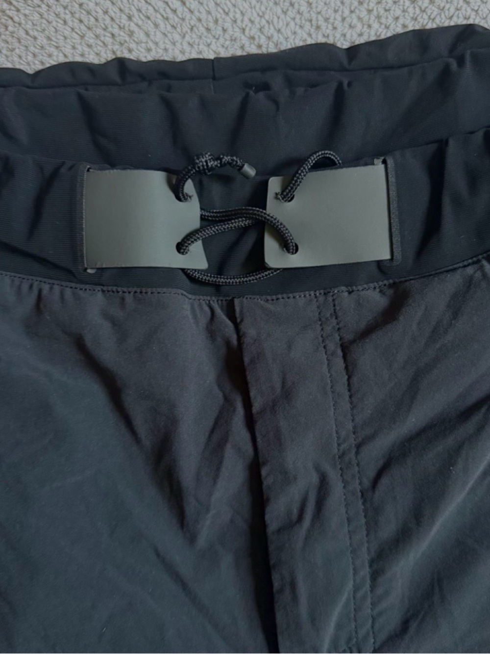 On Running Black Men’s Athletic Running Shorts with Reflective Trim - Picture 3 of 5